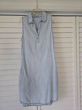 Dex Chambray Sleeveless Shirt Dress